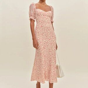 Reformation Gloria Dress Pink - Size 2